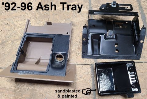1983 Ford Bronco - Mocha '92-97 Ash Tray IF THE IMAGE IS TOO SMALL, click it. Ash insert has been sandblasted & painted. [url=https://www.supermotors.net/regi…