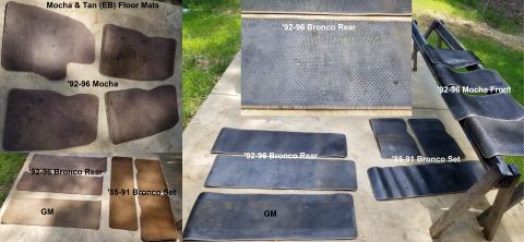 1983 Ford Bronco - Floor Mats IF THE IMAGE IS TOO SMALL, click it.