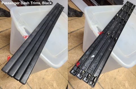1983 Ford Bronco - '92-97 Black Passenger Dash Trim Strips IF THE IMAGE IS TOO SMALL, click it. Note broken tabs [url=https://www.clipsandfasteners.com/Interi…