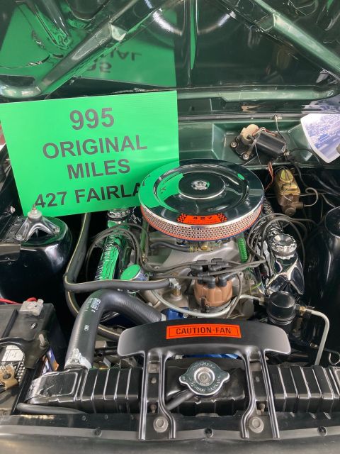 1968 Mercury Cougar - Engine compartment with a green banner visible.