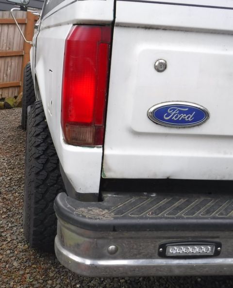 1992 Ford Bronco - New 15x10 wheels, Pro Comp 69 / 1069, rear view.