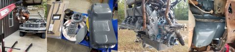 1983 Ford Bronco - V8 Pan Gasket IF THE IMAGE IS TOO SMALL, click it. The quickest, easiest, and best way to change the oil pan gasket on a V8 is to lift the…