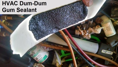 1983 Ford Bronco - DumDum IF THE IMAGE IS TOO SMALL, click it. I don't know the actual name of this sealant, but it's commonly used on automotive HVAC systems…
