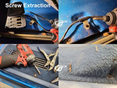 1983 Ford Bronco - Screw Extraction IF THE IMAGE IS TOO SMALL, click it. For screws (especially Phillips & Torx) with rusty heads, these left-hand extractors…