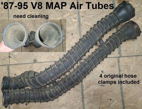 1983 Ford Bronco - '87-95 5.0L/5.8L MAP Air Tubes (filter box to throttle body) IF THE IMAGE IS TOO SMALL, click it. Actual weight 4.2 lbs Shipping dims: 29x8…