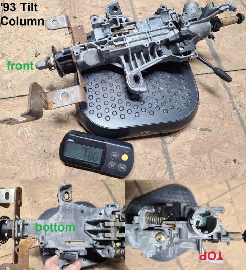 1983 Ford Bronco - Tilt Steering Column from '93 F250 XLT Xcab IF THE IMAGE IS TOO SMALL, click it.