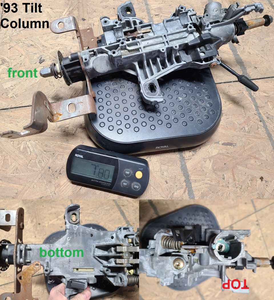Tilt Steering Column from '93 F250 XLT Xcab
IF THE IMAGE IS TOO SMALL, click it.