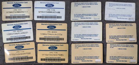 1983 Ford Bronco - Owner Cards from '92-95 Trucks IF THE IMAGE IS TOO SMALL, click it.