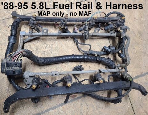 1983 Ford Bronco - '88-95 MAP 5.8L Fuel Rail & Harness IF THE IMAGE IS TOO SMALL, click it.
