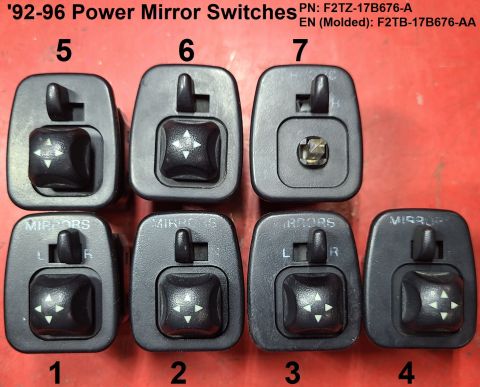 1983 Ford Bronco - '92-96 Power Mirror Switches IF THE IMAGE IS TOO SMALL, click it.