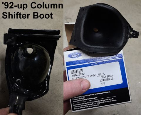 1983 Ford Bronco - '92-04 Black Automatic Shifter Boot IF THE IMAGE IS TOO SMALL, click it.