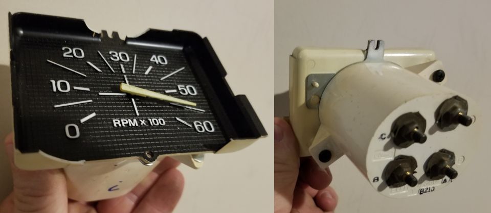 '80-86 Tachometer (PARTS ONLY - not functional)
IF THE IMAGE IS TOO SMALL, click it.