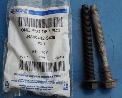 1983 Ford Bronco - Front Body Mount (Core Support) Bolt IF THE IMAGE IS TOO SMALL, click it. The front bolts are M12x1.75 100mm FULLY THREADED w/15mm head & s…