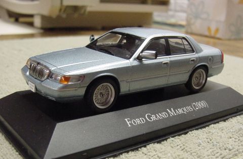 2003 Mercury Grand Marquis - Not an LSE, but the closest model I could find to one. Made by IXO, for the Mexico market, where the Grand Marquis is a Ford! The trunk blu…