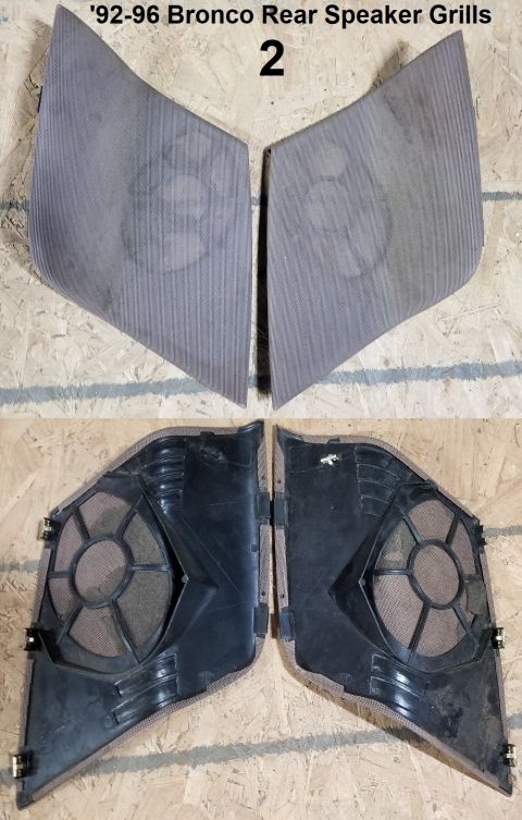 1983 Ford Bronco - '92-96 Bronco Rear Speaker Grills, Mocha Pair #2 IF THE IMAGE IS TOO SMALL, click it.