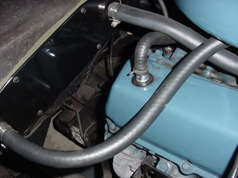 1969 Mercury Marquis - Showing the new PCV valve installed