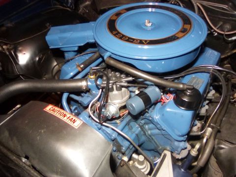 1969 Mercury Marquis - View showing the new breather cap and elbow installed. Exactly matches the original.