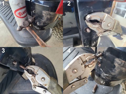 1983 Ford Bronco - Swingaway Bolt Extraction IF THE IMAGE IS TOO SMALL, click it. These bolts are notorious for breaking, due to the constant exposure to dirt…