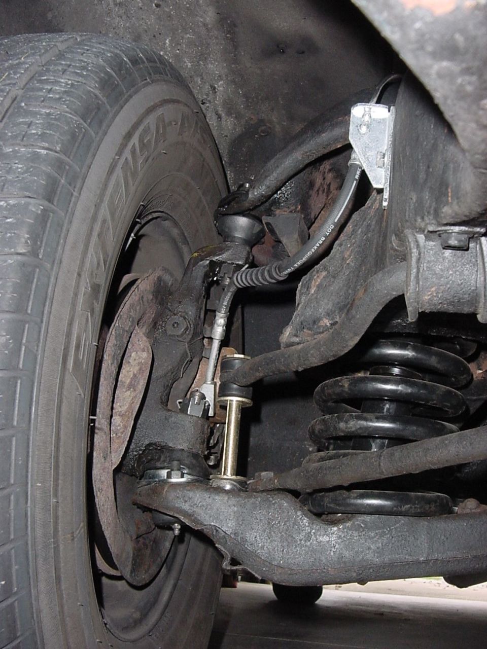 Other side, upper and lower.  Suspension was rebuilt before the computer alignment could be done.