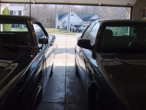 2003 Mercury Grand Marquis - Both Marquis in garage.