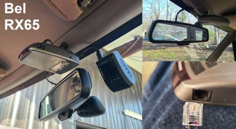 1993 Ford F-250 - Bel RX65 Radar Detector IF THE IMAGE IS TOO SMALL, click it. I transfer this among all my trucks, so they each have a mount screwed to the…