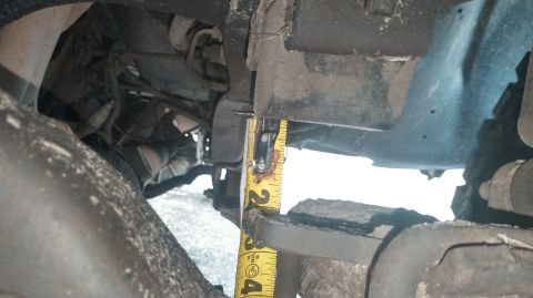 1990 Ford F-250 - stock, the truck only has about 2 inches of upward wheel travel before it hits the bump stop. while offroading i hit it constantly. this is…