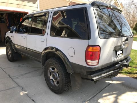 2000 Ford Explorer - This 2000 Ford Explorer is equipped with mud flaps and a custom rear bumper.