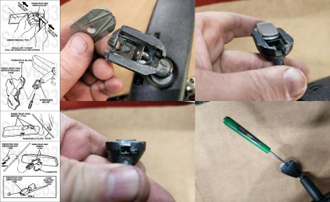 1983 Ford Bronco - Screwless Rear-View Mirror IF THE IMAGE IS TOO SMALL, click it. A tool was made to release the mirror's catch from the glass [url=https://w…
