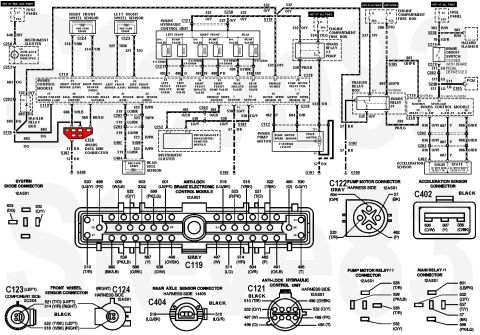 1983 Ford Bronco - 4WABS Circuit & Connectors IF THE IMAGE IS TOO SMALL, click it. '93 Bronco shown; '94-96 Bronco similar. Front Wheel Speed Sensor Motorcraf…