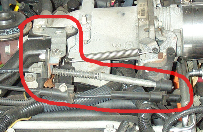 Modified throttle & cruise cables
