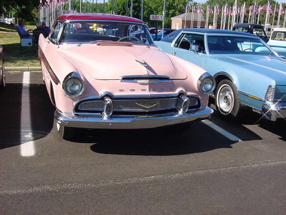 '56 Desoto with wire wheels.