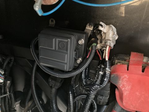 2015 Ford F-550 - Vehicle electrical component with wiring and battery connection visible.