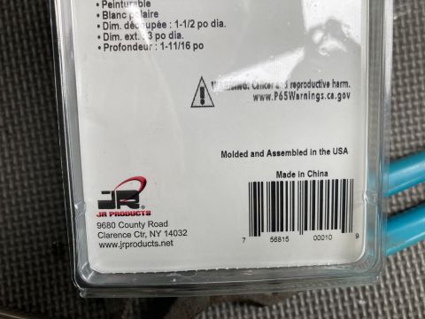 2015 Ford F-550 - Packaging for JR Products includes a warning about cancer and reproductive harm.