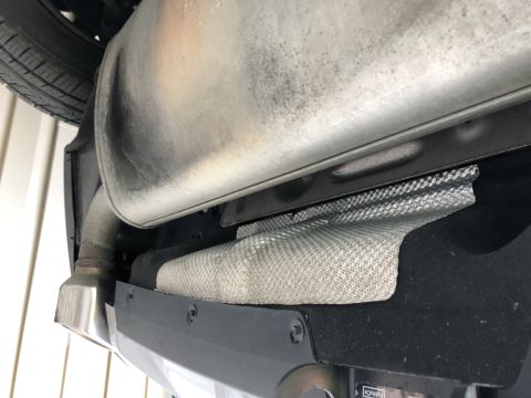 2019 Ford Everest - Vehicle exhaust system and tow hitch receiver shown from below, with SUPERMOTORS.NET logo visible.