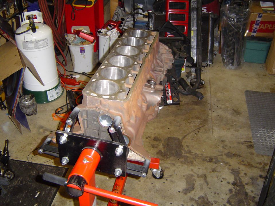 Engine back from the machine shop
