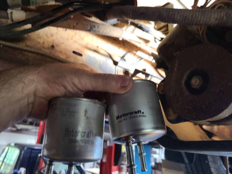 The fuel filter was among the first things changed, but it was a MotorCraft.