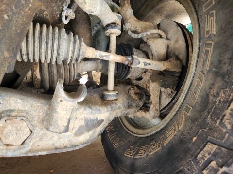 2003 Ford Ranger - The LHF A-arm is severely twisted, but a new Ford 7L5Z-3079-A (aka Motorcraft MCSOE45) is on the way. The wrecker driver who pulled the tru…