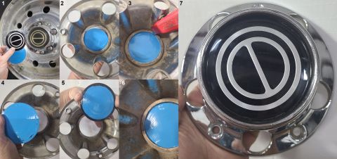 1983 Ford Bronco - Original Metal Center Caps can be restored by polishing the chrome with 0000 steel wool, but if the centers are foggy, they have to be repl…