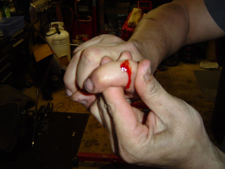 Some bleeding
