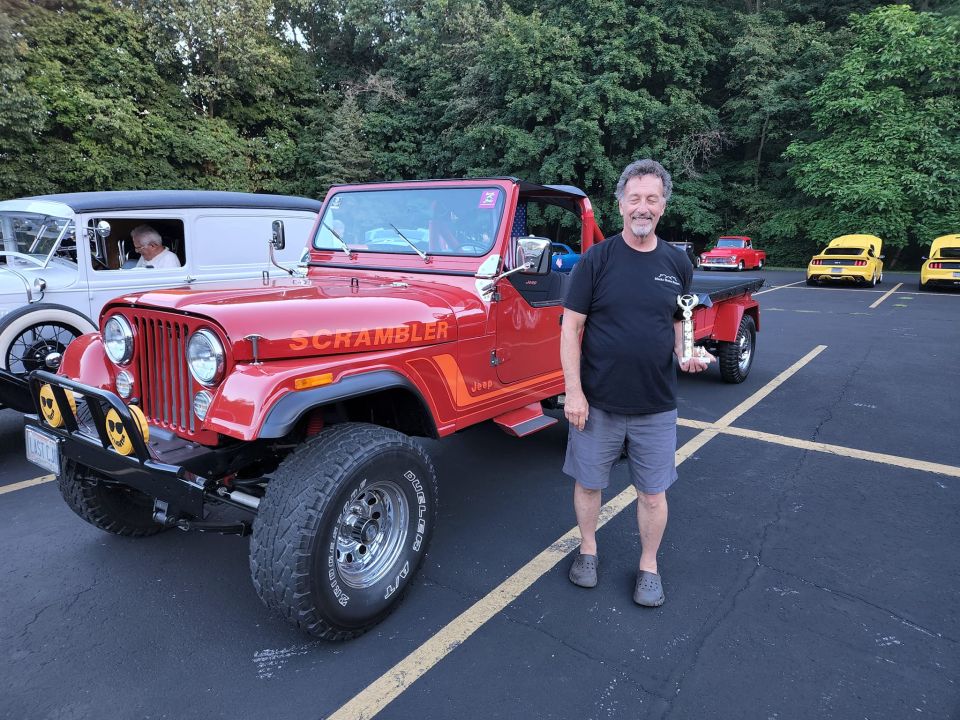 Bob from Church, won a trophy in the Jeep category.