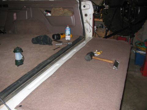 1995 Ford Bronco - With a softtop, it was time to look at lightening the tailgate load of uneeded items...glass rear window and motor/mechanism.