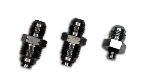 2001 Ford Excursion - Three metal fittings are shown against a white background. The largest fitting is on the left.