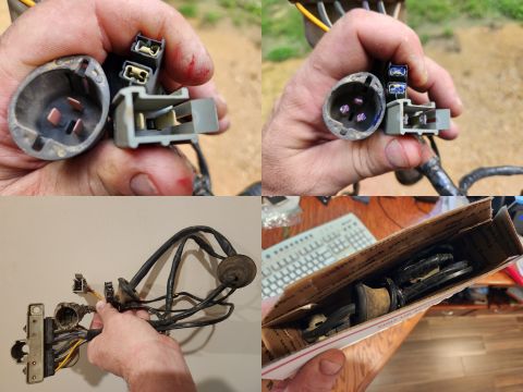 1983 Ford Bronco - SOLD Bronco Tailgate Wiring Harness, non-defrost, early 3-blade connector IF THE IMAGE IS TOO SMALL, click it. All the terminals have been…