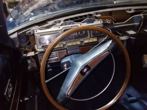 1969 Mercury Marquis - Dash mid level pad with gauge fascia removed on 6/27/23. Realized I lost the hex lock nut for the wiper switch. It wasn't present when I go…