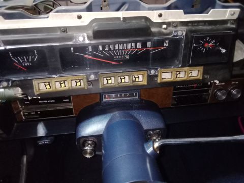 1969 Mercury Marquis - Working clock, new LEDs and Gauge Lens assembly installed