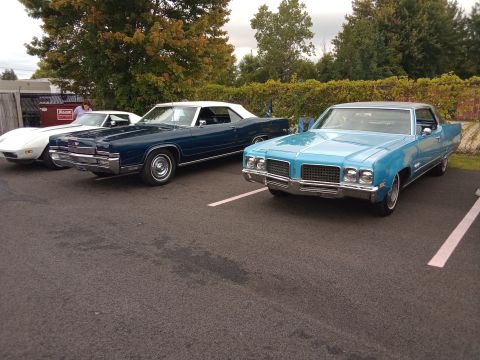 1969 Mercury Marquis - August 26, 2023 next to a 1970 Olds 98... Which car looks bigger? This is the first show I was in for the year!! The Olds guy told me he pu…