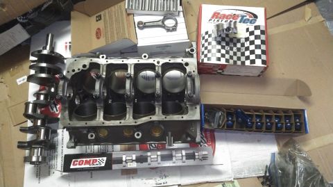 1990 Ford F-250 - 347 stroker kit with a fresh machined 302 block. Uses .040 over pistons technically making it a 349ci 3.400" stroke cast crankshaft 5.400"…
