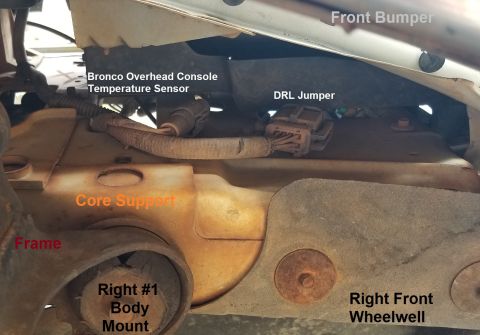 1983 Ford Bronco - '94-96 Bronco Overhead Console Temperature Sensor, and '92-97 F-series/Bronco DRL IF THE IMAGE IS TOO SMALL, click it.