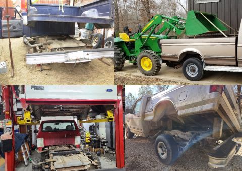 1995 Ford F-150 - Lifting the bed is easier than it sounds - it doesn't weigh much, and an empty one can be lifted by 2 strong adults. But a 12V ATV winch on…