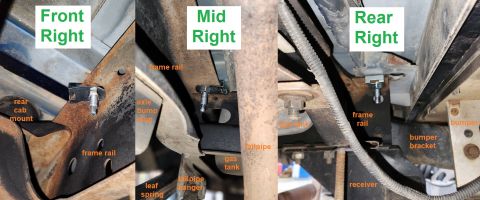 1995 Ford F-150 - Undercoating the exposed threads will protect them from rust, without interfering with removal. IF THE IMAGE IS TOO SMALL, click it. The fr…